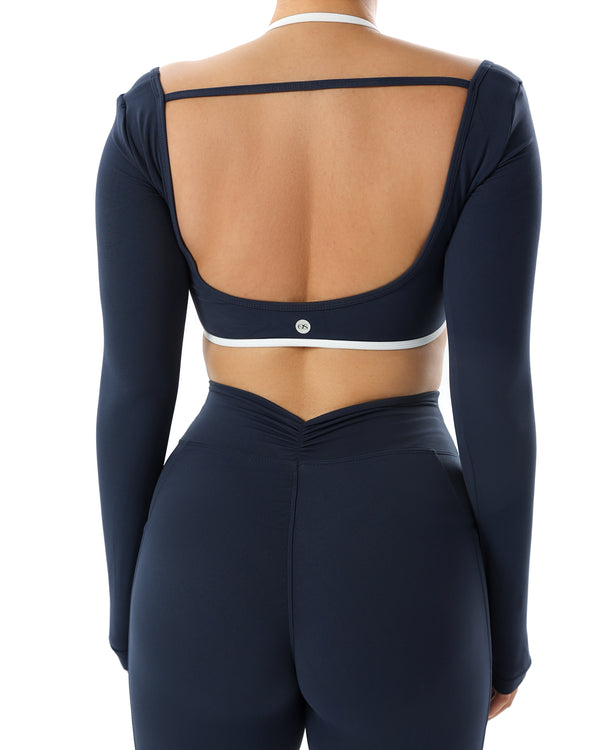That Girl - Dark Blue Set - Leggings & Long Sleeve