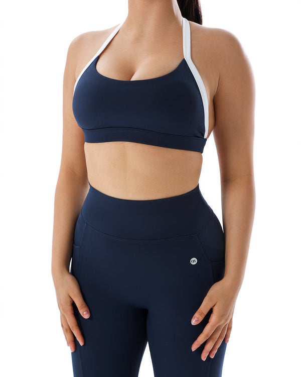 That Girl - Dark Blue Set - Leggings & Short Sleeve