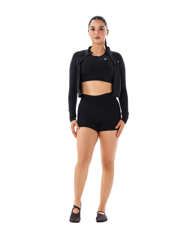 Snatched - Cropped Jacket - Black
