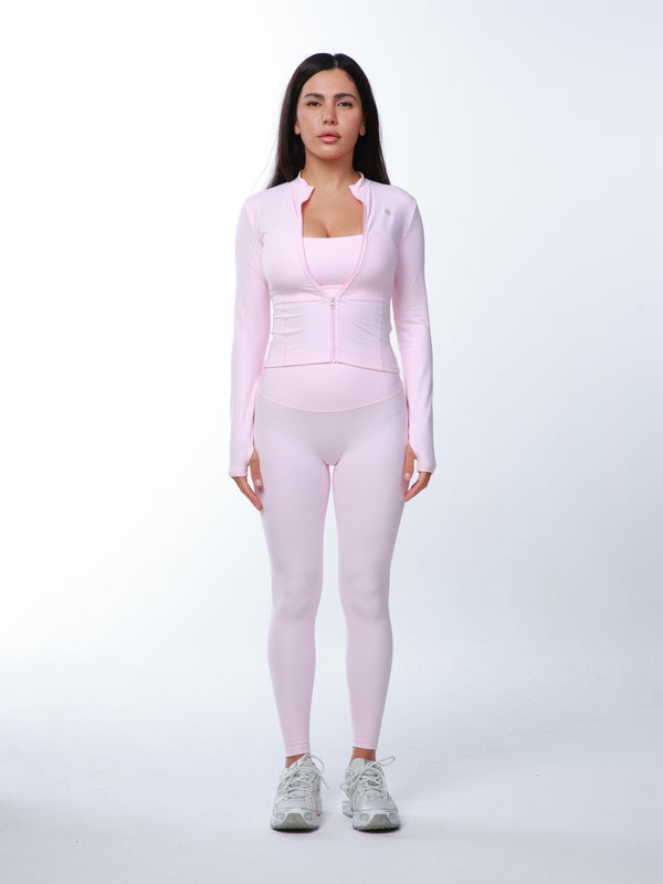 Lady - Pink Set - Leggings & Bras & Jacket